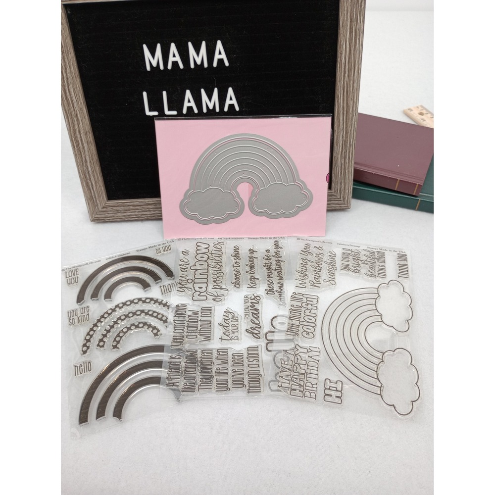 The Stamps of Life Rainbow Stamp and Die Set Rainbow2Stamp